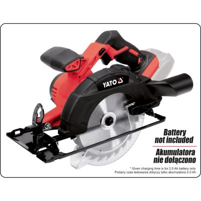 5. YATO Circular Saw 165 mm 18 V without Batteries and Charger