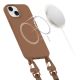 3. Tech-Protect MagNecklace MagSafe iPhone 13 Case - Brown