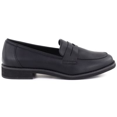 2. Jezzi SFY25128 black leather lords shoes
