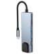 5. HUB Tech-Protect V3 5in1 USB-C - USB-A 3.0 / USB-A 2.0 / USB-C / HDMI / RJ45 - gray