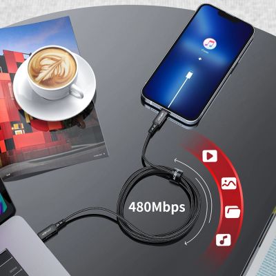 12. Acefast C4-01 Lightning - USB-C PD cable 30W 3A 480Mb/s 1.8m - black