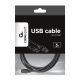 3. GEMBIRD CCP-USB2-AMBM-10 cable (USB 2.0 type AM - USB 2.0 type BM; 3m; black)