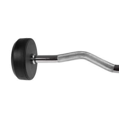 8. Rubberized GSL-40 40 KG HMS Fixed Barbell/Curl Bar