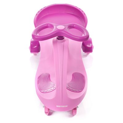 4. Pink Meteor Swingo Gravity Ride-On