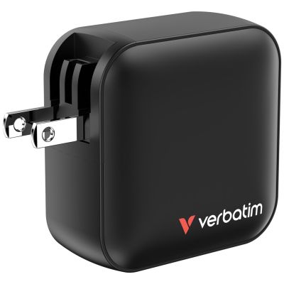 6. Verbatim Mini GaN Charger 100W 3xUSB-C PD, 1xUSB-A QC 3.0