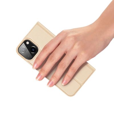 7. Dux Ducis Skin Pro Bookcase type case for iPhone 13 mini golden