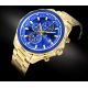 2. Men's Watch Giewont Chronograph Sapphire Gold Blue GW7290-B6