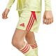 5. adidas Tiro 24 kids' shorts yellow and red JC6206