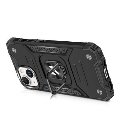 4. Wozinsky Ring Armor iPhone 15 Plus iPhone 15 Plus Ring Armor Case - Blue