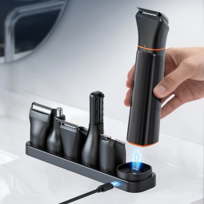 9. MAXGROOM JK-666 6-in-1 trimmer for beard, hair, body, nose and ears IPX6 - black