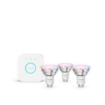 Philips Hue White and color ambiance Basic starter kit: 3 smart bulbs with GU10 bases (345 lm)