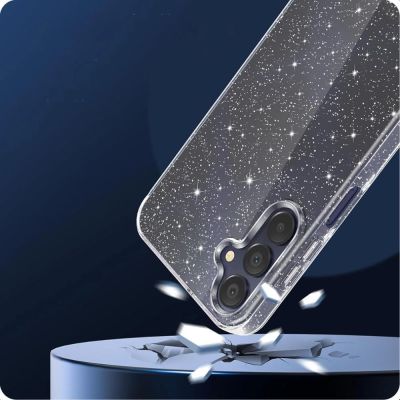 3. Tech-Protect FlexAir Case for Samsung Galaxy A56 5G - Clear Glitter