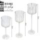 4. GLASS CANDLESTICK MIRROR EFFECT 25, 30, 35CM