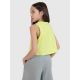 5. Girls' oversize printed crop top 4F 4FJWSS25TSLEF112-45S