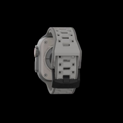 2. UAG Civilian Silicone Strap for Apple Watch 42 / 44 / 45 / 46 / 49mm - Titanium