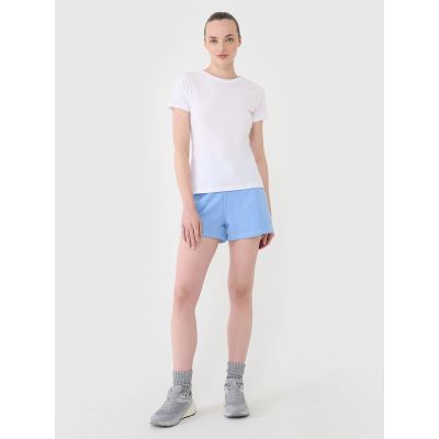 5. Slim plain women's T-shirt 4F 4FWMM00TTSHF2673-10S