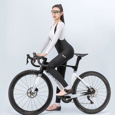 3. Rockbros YDCK005 TVI Women's Cycling Bib Shorts with Pad Size S - Black