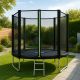 2. VIRTUFIT TRAMPOLINE WITH SAFETY NET – BLACK – 251 CM