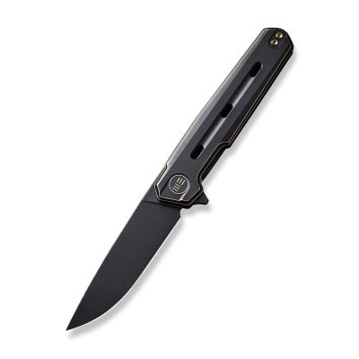 WE Knife Navo with CPM-20CV Bronze and Black Titanium