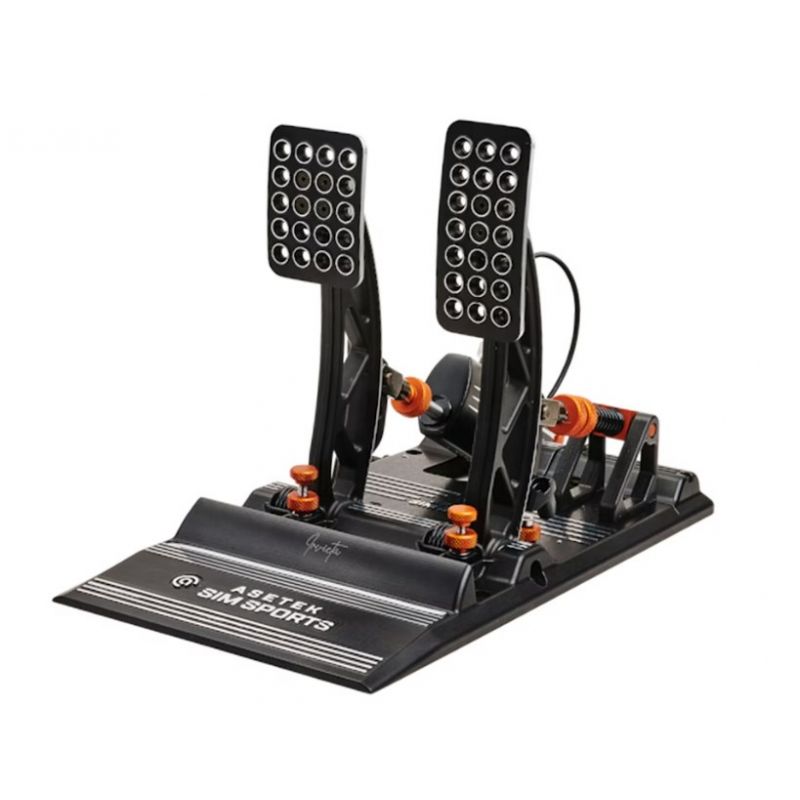 Asetek 40-010-0000001 Gaming Controller, Black, Orange, White, USB Pedals for PC