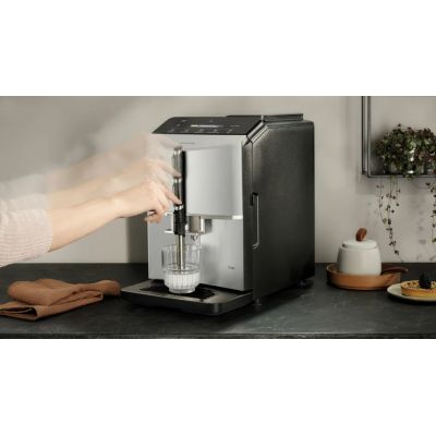4. Siemens TF303E01 EQ300 Automatic Coffee Machine (silver; 15 bar)