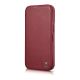 6. iCarer CE Premium Leather Folio Case iPhone 14 Pro Magnetic Flip Leather Folio Case MagSafe Red (WMI14220714-RD)