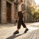 11. Women's leather platform sneakers, brown, Filippo DP6119