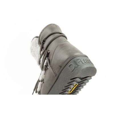 7. D.Franklin women's winter snow boots, fashionable fur lining, gray