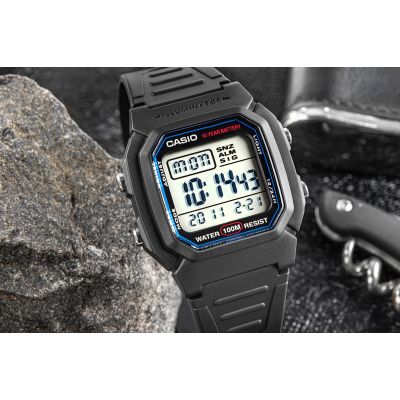 6. Men's Watch CASIO W-800H-1AVES + BOX