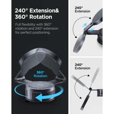 12. Spigen MFT35-1 MagSafe Car Mount for Dashboard - Black