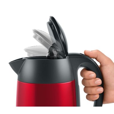 5. Bosch TWK3P424 Electric Kettle 1.7 L 2400 W Gray, Red