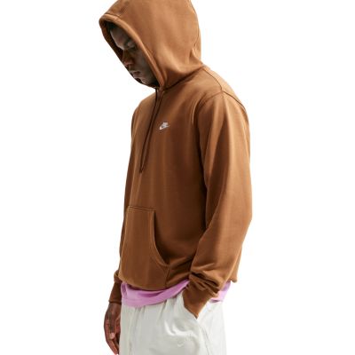 5. Nike Club FT PO Hoodie Men's Light Brown FN3866 270