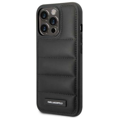 2. Karl Lagerfeld Puffy Elongated Logo Case for iPhone 14 Pro Max - Black