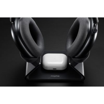 5. mophie 401316655 Mobile Charger Headset Black USB Wireless Charging Internal