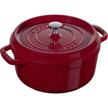 STAUB LA COCOTTE Round cast iron pot 6.7 ltr, chestnut