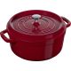 STAUB LA COCOTTE Round cast iron pot 6.7 ltr, chestnut