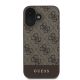 3. Guess 4G Bottom Stripe iPhone 16 Case - Brown