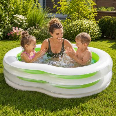 17. FAMILY INFLATABLE POOL FIGURE EIGHT 240x140x47CM 17269