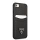 4. Guess GUHCI8PSATPK iPhone 7/8 SE 2020 / SE 2022 hardcase black/black hardcase Saffiano Triangle Logo Cardslot