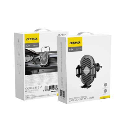 10. Dudao F2+ smartphone holder for the air vent with clamp - black