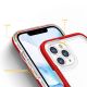 4. Clear 3in1 Case for iPhone 11 Pro Max Frame Cover Gel Red