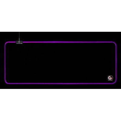 4. GEMBIRD GAMING MOUSE PAD, WITH LED LIGHT EFFECT, BLACK, SIZE - L