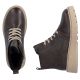 5. Women's brown leather wedge ankle boots Rieker 70405-25