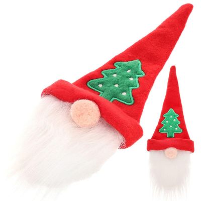 5. CHRISTMAS DECORATION SANTA CLAUS BOTTLE COVER CUTLERY NAPKINS