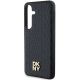6. DKNY Leather Pattern Metal Logo MagSafe case for Samsung Galaxy S24 - black