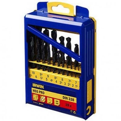 2. IRWIN METAL DRILL HSS DIN-338 SET 19 pcs 1.0 - 10.0 mm every 0.5 mm