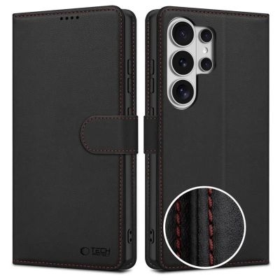 Tech-Protect Wallet Case for Samsung Galaxy S26 Ultra - Black and Red