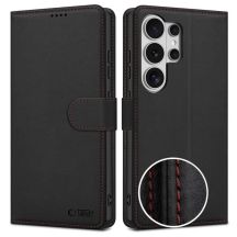 Tech-Protect Wallet Case for Samsung Galaxy S26 Ultra - Black and Red