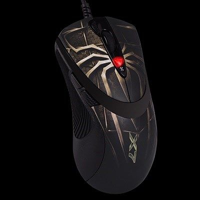 4. A4 TECH Evo XGame Laser Oscar X747 Brown Fire A4TMYS29980 computer mouse (laser; 3600 DPI; brown color)
