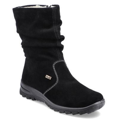 9. RIEKER W RKR130 insulated leather ankle boots